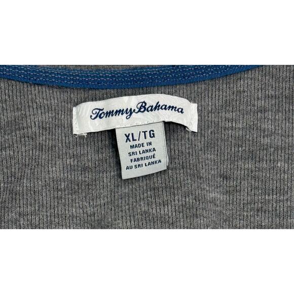 Tommy Bahama Gray Half Zip Pullover Sweatshirt Size XL - Picture 8 of 9